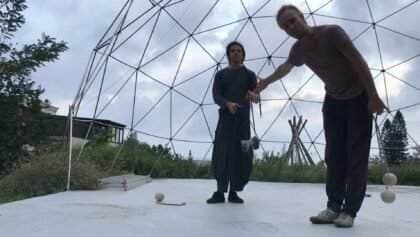2 Poi 1 Hand – tips on split time opp (fire) with Gustavo