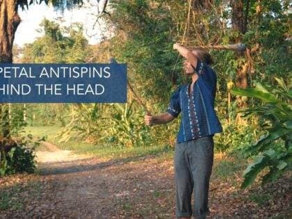 4-petal antispins behind the head – Body tracing vs antispins
